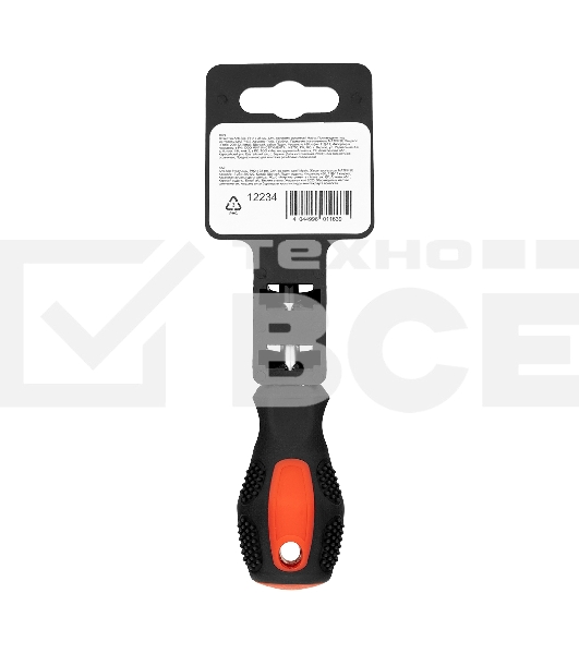Отвертка Anti-Slip, PH2 х 38 мм, CrV, двухкомп. рукоятка Matrix