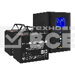 Комплект Источник бесперебойного питания EX295988RUS + батарея 75Aч EX282983RUS 2шт (инвертор, синус, для котла) ExeGate SineTower SZ-1500.LCD.AVR.2SH.1C13.USB <1500VA/1200W, чистый синусоида, LCD дисплей, AVR, 2*Schuko+1*C13, USB, линейно-интерактивный, , фото2
