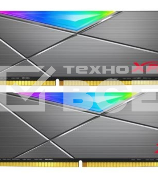 Оперативная память XPG Spectrix D50 RGB, 16GB (2x8GB), DDR4, 3200MHz, CL16, UDIMM, с радиатором, RGB, серый
