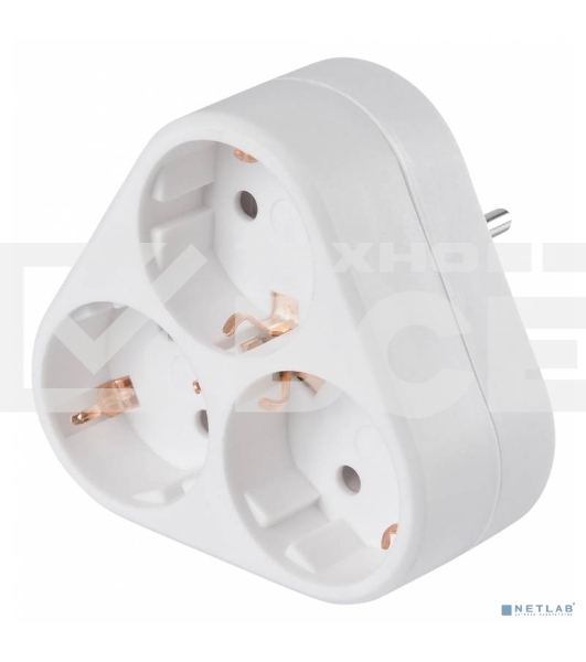 Сетевой разветвитель Buro BU-PS3VG-W (3 розетки) белый (пакет ПЭ)