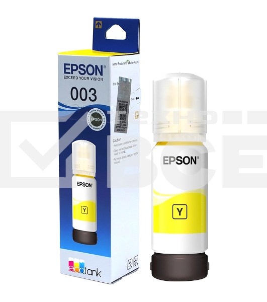 Чернила EPSON C13T00V498 желтый (65 мл) для L11050, L1110, L1210, L3101, L3110, L3156, L3210, L3215, L3216, L3250, L3256, L3258, L3260, L3550, L3556, L5290