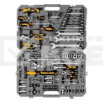 Набор инструментов Denzel 1/2', 1/4', CrV, S2, пластиковый кейс, 122 предмета, фото82