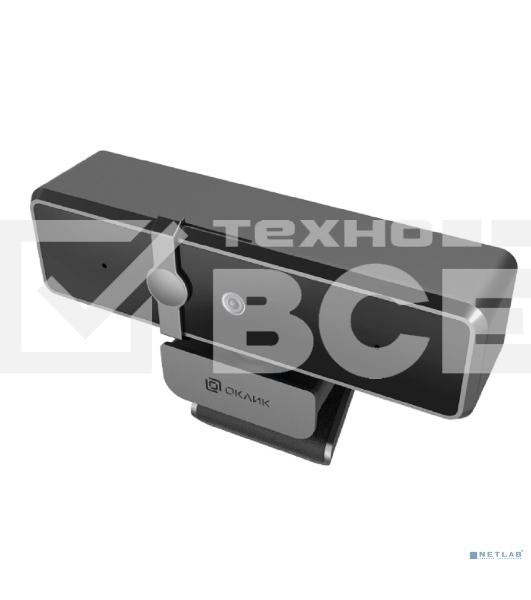 Камера Web Оклик OK-C35 черный 4Mpix (2560x1440) USB2.0 с микрофоном