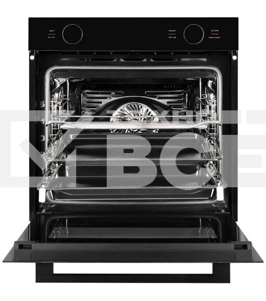Встраиваемый духовой шкаф Kuppersberg HT 612 Black ШхВхГ: 59.5х59.6х56.5 см, 72 л, А+, гидролизная очистка, черный цвет