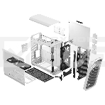 Корпус Fractal Design Torrent White TG Clear Tint / E-ATX, TG, 2x3.5, 4x2.5, 7xPCI, 1xUSB-C, 2xUSB3.0 / 2x180mm, 3x140mm fans inc. / FD-C-TOR1A-03, фото 1