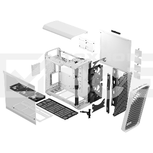Корпус Fractal Design Torrent White TG Clear Tint / E-ATX, TG, 2x3.5, 4x2.5, 7xPCI, 1xUSB-C, 2xUSB3.0 / 2x180mm, 3x140mm fans inc. / FD-C-TOR1A-03