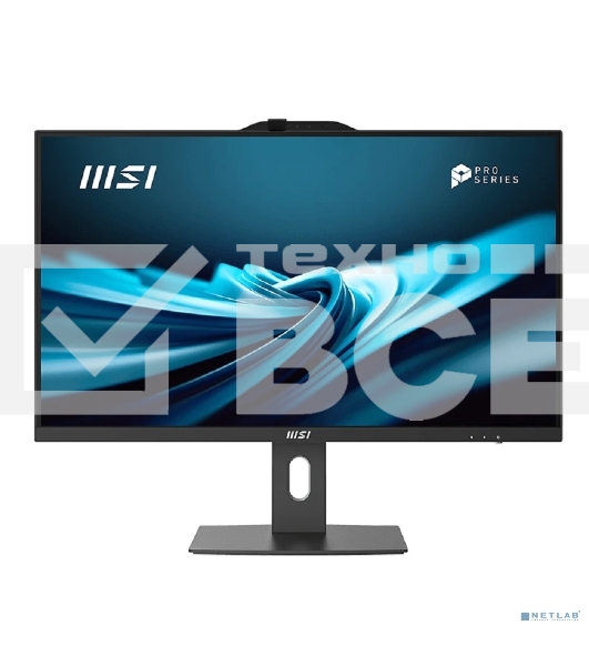 Моноблок MSI Pro AP272P 14M AiO 27' FHD(1920x1080)IPS AG Non-touch, Core i5-14400 (2.5GHz), 8Gb DDR5(1x8GB), 512Gb SSD M.2, Intel UHD, WiFi, BT, camera, WirelessKB&mouse Eng/Rus,No OS,1y war-ty, черный (9S6-AF8321-813)
