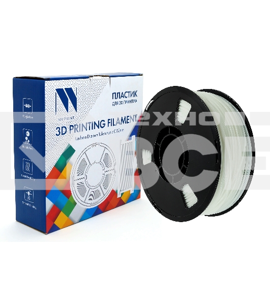 Филамент NVPrint TPU White 1 для 3D печати диаметр 1.75мм, масса 1,0 кг