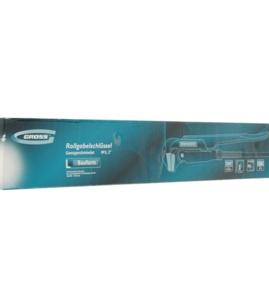 Ключ трубный рычажный Gross 15605 №32'' цельнокованный CrV, тип - ''L''