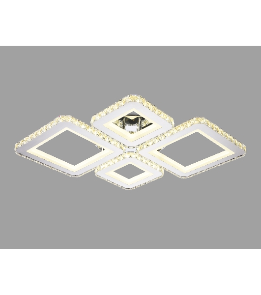 Потолочный светодиодный светильник Ambrella light FA1726/4 CH хром 3000K/4200K/6400K 108W 690*550*100 (ПДУ РАДИО 2.4G)