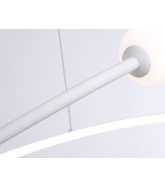 Светильник Ambrella light FL66291 WH белый 39W 3000K-6400K D500*1000 (ПДУ ИК)