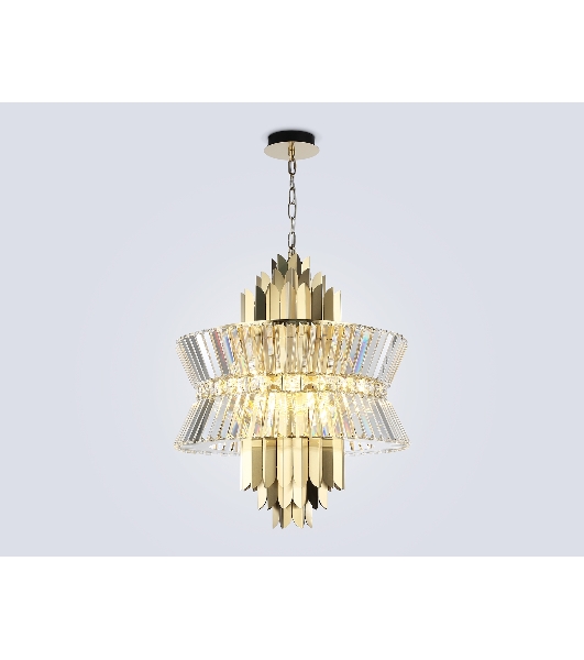 Люстра Ambrella light LH41017/12 BS/CL латунь/прозрачный E14*12 max 40W D560*660