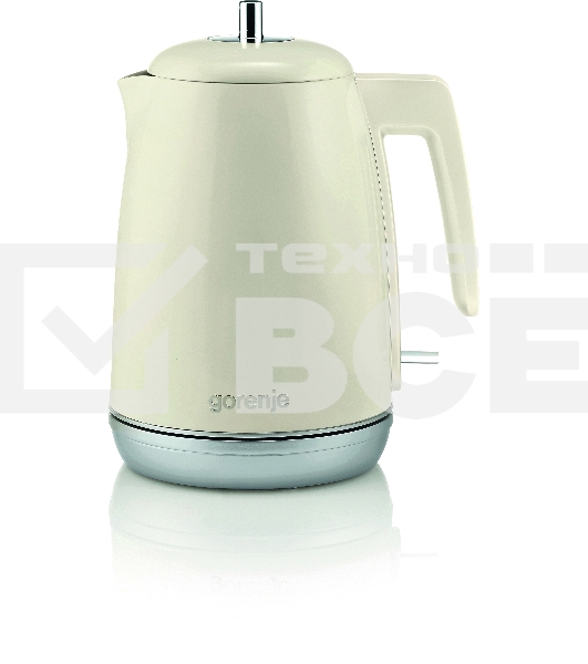 Чайник электрический Gorenje K15RL 1.7л. 2200Вт бежевый (корпус: металл/пластик)