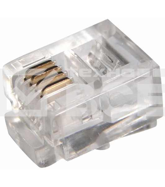 PROconnect Телефонный разъем RJ-14(6P4C)