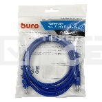Патч-корд Buro UTP cat5E 2м синий RJ-45 (m)-RJ-45 (m), фото2