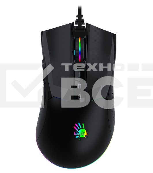 Мышь проводная A4Tech Bloody W90 Pro черный, 16000 dpi, USB, кнопки - 10