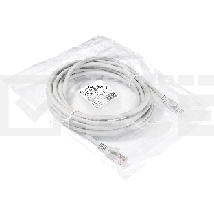 Патч-корд LSZH ExeGate EX290421RUS UTP-RJ45-RJ45-5e-7M-LSZH-GY, UTP, cat.5e, 7м, серый