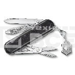 Нож перочинный Victorinox Classic Brilliant Carbon (0.6221.90) 58мм 5 функций черный/серебристый подар.коробка, фото2