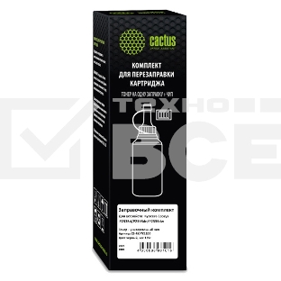 Тонер Cactus CS-RK-TK1200 черный туба 125гр. (в компл.:чип) для принтера Kyocera Ecosys P2335d/P2335dn/P2335dw