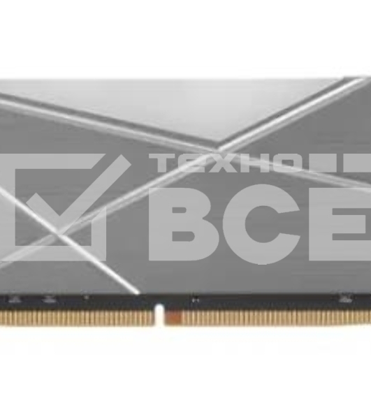 Оперативная память XPG Spectrix D50 RGB, DDR4, 8GB (1x8GB), 3200MHz, CL16, одноранговая, UDIMM, с радиатором, RGB,  серый