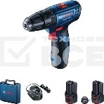 Аккумуляторный шуруповерт BOSCH  GSB 120 Li, кейс, 2x2.0 Ач, фото3