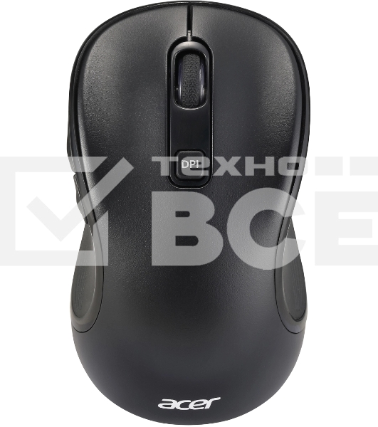 Мышь беспроводная Acer OMR303 черный, 1600 dpi, радиоканал, USB, кнопки - 6