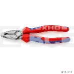 Пассатижи KNIPEX 0302180180мм ручки с двухцветными многокомпонентными чехлами, фото2