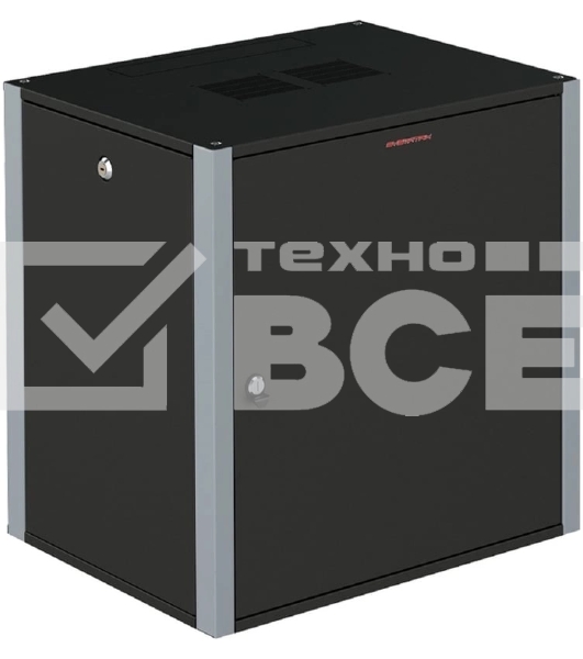 Шкаф коммутационный Sysmatrix (WP 6409.920 ) настенный 9U 600x450мм пер.дв.металл 2 бок.пан. 60кг черный 17кг IP20