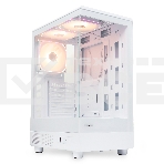Компьютерный корпус HSPD F510, Panoramic Mid Tower, белый, TG, 0.5 SPCC, 3x120мм ARGB ATX, mATX, mITX 180/280/160мм 1x2.5', 1x3.5', 7xPCI 2xUSB-A 3.0 356x218x467мм, фото23