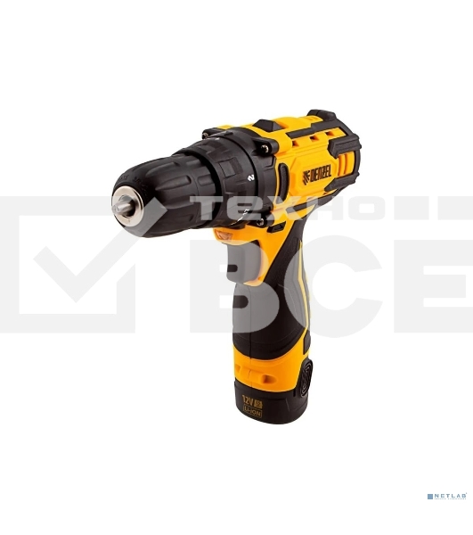 Дрель-шуруповерт Denzel CDL-12CB, Аккумуляторная, 12В