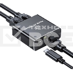 Сплиттер-разветвитель Cablexpert с питанием, 1 порт RJ45 -> 2 порта RJ45 100/1000Mbps, NCA-SP-03, коробка, фото4