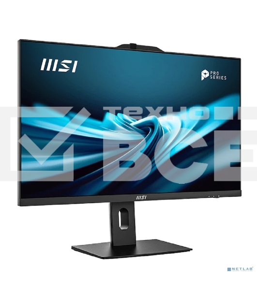 Моноблок MSI Pro AP272P 14M AiO 27' FHD(1920x1080)IPS AG Non-touch, Core i5-14400 (2.5GHz), 8Gb DDR5(1x8GB), 512Gb SSD M.2, Intel UHD, WiFi, BT, camera, WirelessKB&mouse Eng/Rus,No OS,1y war-ty, черный (9S6-AF8321-813)