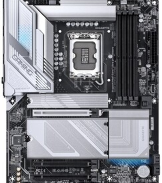 Материнская плата Gigabyte B860M GAMING X WIFI6E, LGA 1851, Intel B860, 4xDDR5, 4xSATA, 3xM.2, 1xPCIe 5.0 x16, 2xPCIe 4.0 x16, 1xHDMI, 1xDP, 1x 2.5Gb LAN, 4xUSB-A 2.0, 2xUSB-A 3.2 Gen 1, 1xUSB-C 3.2 Gen 2, 7.1, 3x3.5 мм, 3xARGb, 4xRGb, mATX
