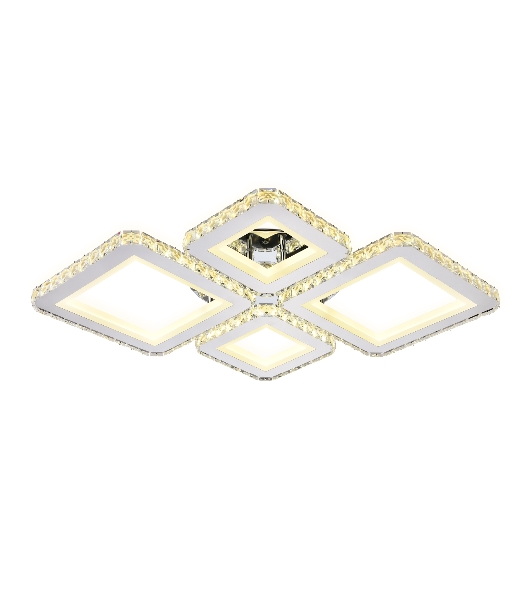 Потолочный светодиодный светильник Ambrella light FA1726/4 CH хром 3000K/4200K/6400K 108W 690*550*100 (ПДУ РАДИО 2.4G)
