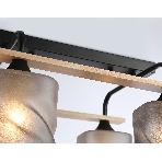 Светильник Ambrella light TR3033249/4 BK/WD черный/дерево E27/4 max 60W 340*340*245, фото4