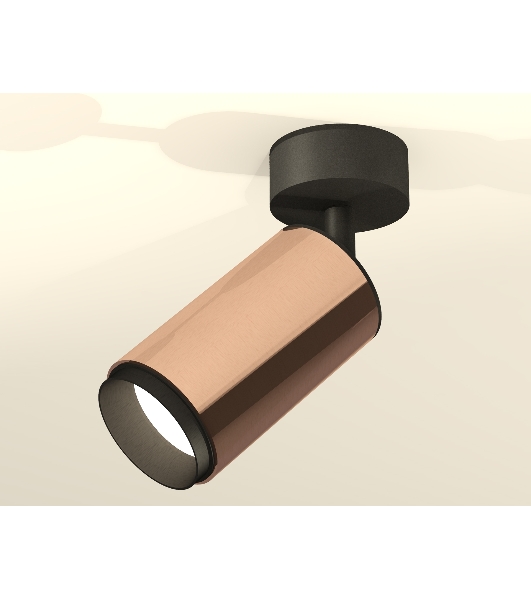 Светильник Ambrella Light XM6326021 PPG/PBK золото розовое полированное/черный полированный MR16 GU5.3 (A2210, C6326, N6121)