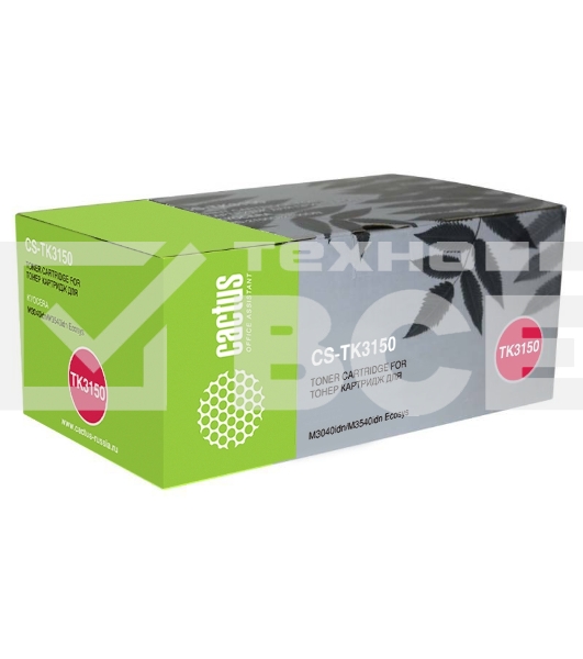 Картридж лазерный Cactus CS-TK3150 черный (14500 стр.) для Kyocera Ecosys M3040idn/M3540idn
