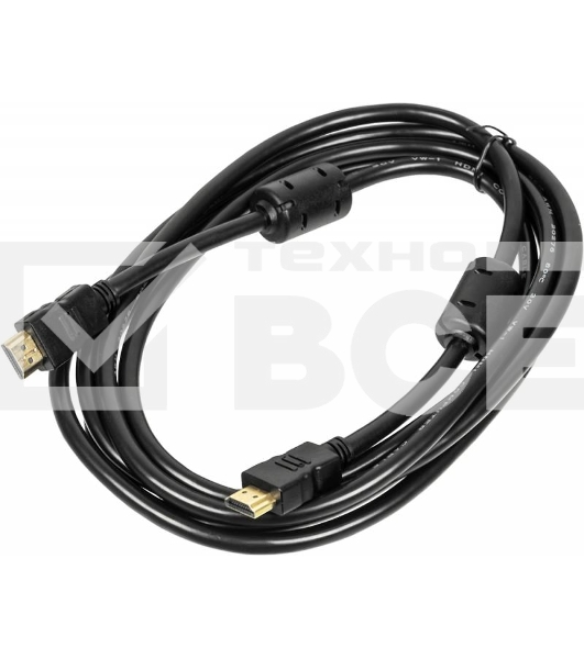 Кабель аудио-видео Ningbo HDMI (m)/HDMI (m) 3м. феррит.кольца Позолоченные контакты черный (HDMI-3M-MG(VER1.4))