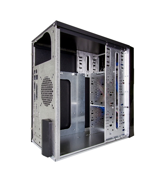 Корпус Minitower Exegate MA-371X Black, mATX <UN500, 120mm> 2*USB+2*USB3.0, Audio