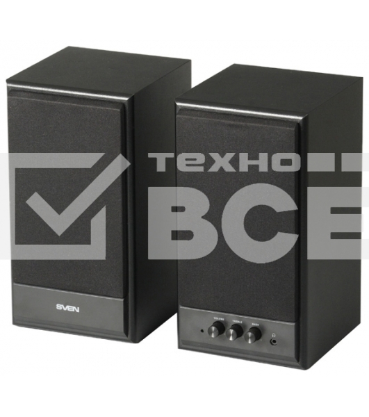 Колонки Sven SPS-702 2.0 черный 40Вт