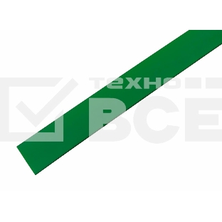 Термоусаживаемая трубка Rexant 19,0/9,5 мм, зеленая, упаковка 10 шт. по 1 м