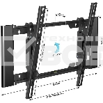Кронштейн для телевизора Holder T4925-B черный 26