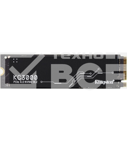 Накопитель SSD Kingston KC3000, 1TB, M.2 2280, PCIe 4.0 x4, R/W 7000/6000, с радиатором.