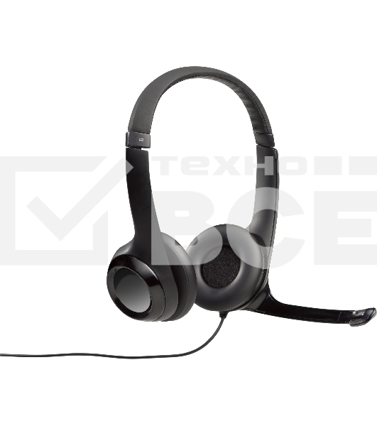 Гарнитура Logitech Headset Logitech H390 USB черный