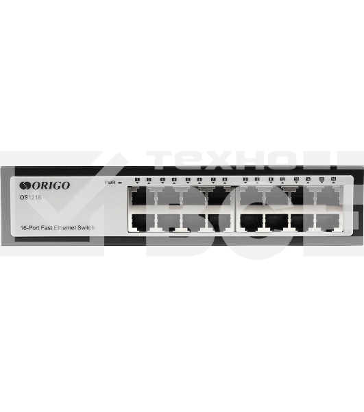 Неуправляемый коммутатор ORIGO OS1216/A1A 16x100Base-TX, корпус металл