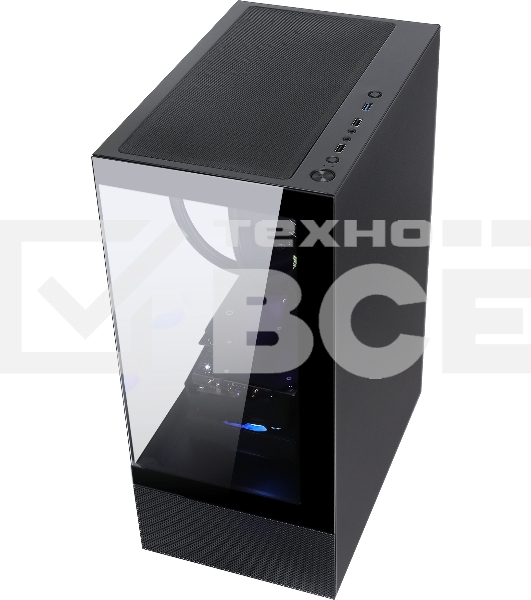 Компьютерный корпус AeroCool / Formula Crystal Z1 черный без БП ATX 2xUSB2.0 1xUSB3.0 audio bott PSU