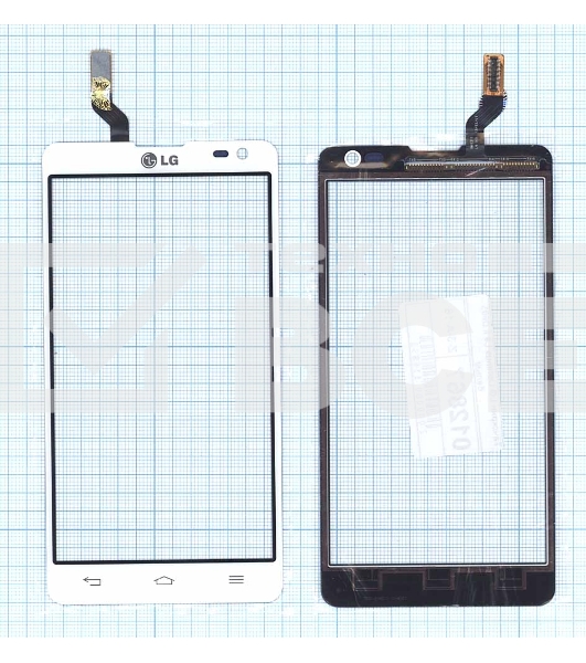 Сенсорное стекло (тачскрин) для LG Optimus L9 II D605, белое