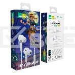 Наушники вакуумные Smart AUX разъем с МК c рег.громкости длина 1.2м More choice G31S белый, фото4