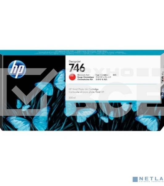 Картридж струйный HP 746 300-ml хроматический красный Ink Cartridge