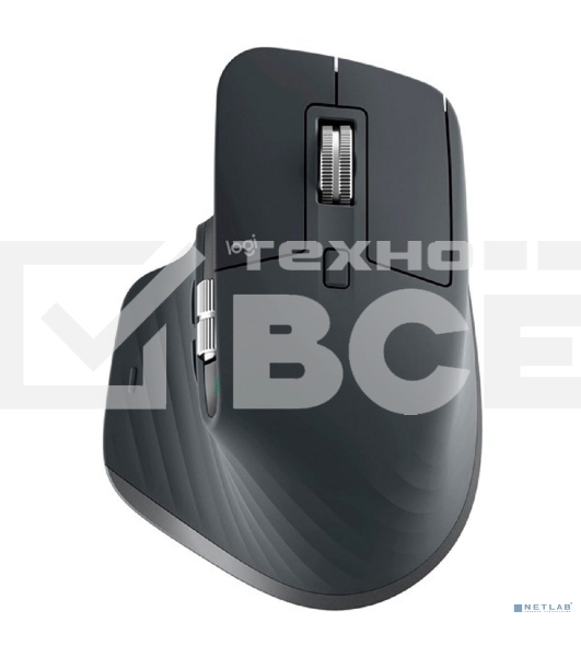 Мышь беспроводная Logitech MX Master 3s графитовый, 8000 dpi, радиоканал, Bluetooth, USB, кнопки - 7